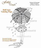 Coloring Book Pages Etsy Printable Fairy Poppies Tangles Flutters Sold sketch template