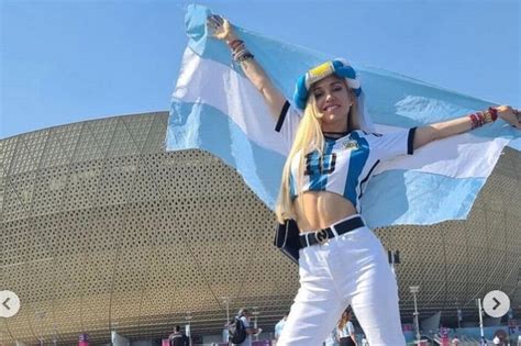 Meet Argentina S Sexiest Fan At World Cup Who Auctioned Off Her Lucky