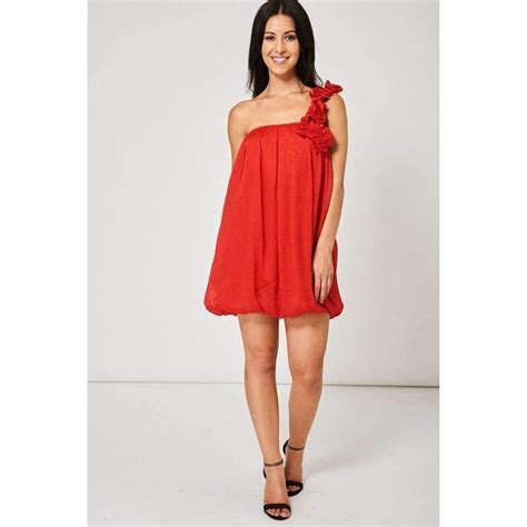 one shoulder mini dress in red dresses mini dress womens dresses