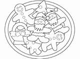 Coloring Pages Christmas Gingerbread Cookie Cookies Printable Color Cakes Getcolorings Interesting Print sketch template
