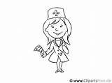 Krankenschwester Ausmalen Berufe Malvorlage sketch template