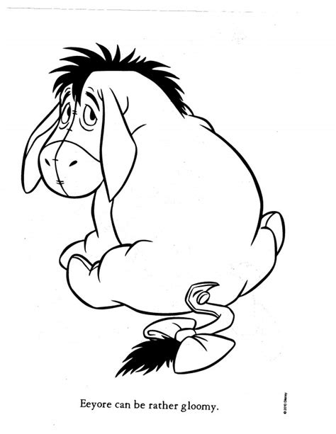 eeyore coloring pages  pooh