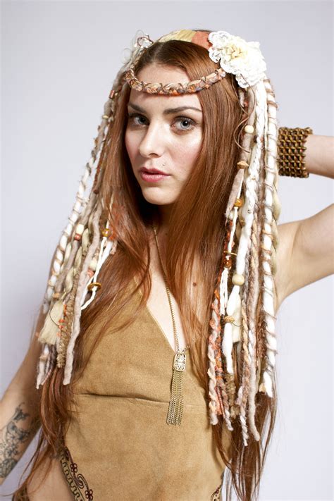 headdress headdresses wig dreads white headdress dreadfalls tribal tribal headdress