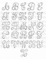 Calligraphy sketch template