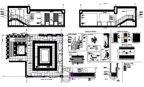 showroom layout plan  autrocad cadbull