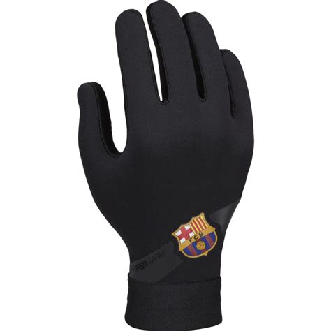 nike fc barcelona hyperwarm handschoenen kids zwart geel voetbalshopbe