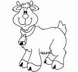 Goat Coloring Coloringcrew sketch template