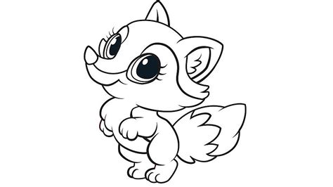 cute baby fox coloring pages coloring home