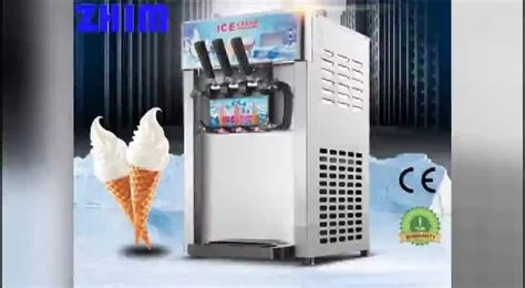 Commercial Soft Serve Ice Cream Freezer Machine 3 Flavor 20 30l H 2200w