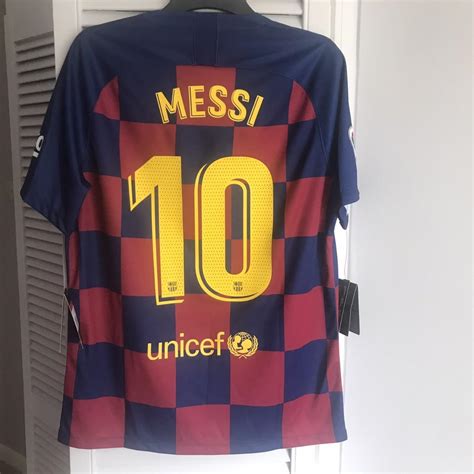 barcelona   home football shirt large nike depop