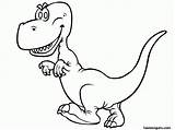 Coloring Rex Pages Popular Tyrannosaurus sketch template