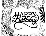 happy birthday coloring pages ideas birthday coloring pages