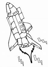 Rocket Coloring Shuttle Space Pages Printable Drawing Ages Complex Patterns Simple Getdrawings sketch template