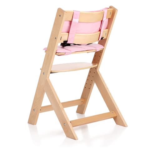 natural wood ikayaa toddler baby wooden high feeding chair