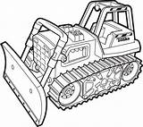 Coloring Pages Bulldozer Construction Drawing Excavator Dozer Tonka Monster Truck Print Equipment Backhoe Mohawk Color Tractor Warrior Clipart Pret Kinder sketch template