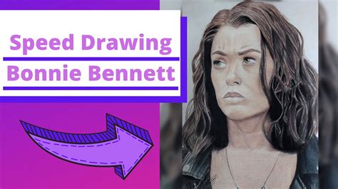 Desenhando Bonnie Bennett Diário De Um Vampiro Youtube