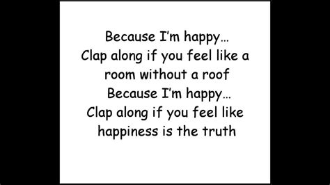 pharrell williams happy lyrics testo youtube