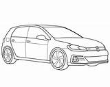 Volkswagen sketch template