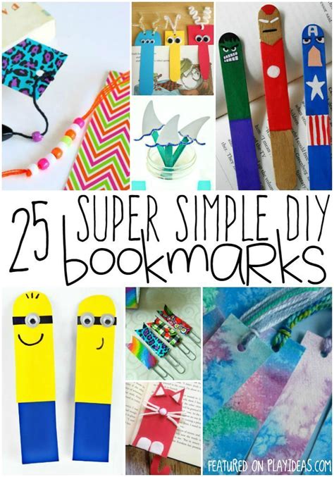 super simple diy bookmarks  kids