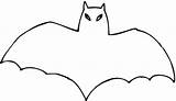 Bat Outline Coloring Bats Clipart Outlines Cliparts Clip Super Clipartbest Library sketch template