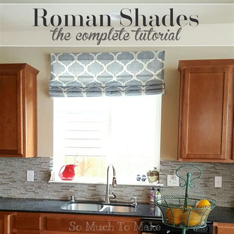 roman shades  complete tutorial