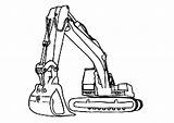 Digger Coloring Pages Excavator Drawing Truck Son Awesome Uva Kids Template Clipartmag sketch template