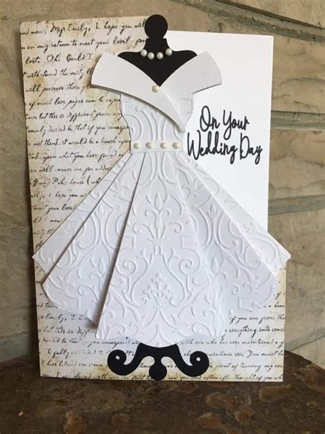 pin  fran whitehead  cards dress card wedding cards scrapbook cards