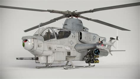 bell ah  viper attack helicopter model