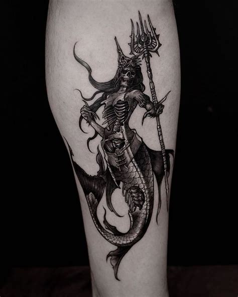Tattoo Artis Mermaid Tattoos Mermaid Tattoo Leg Tattoos