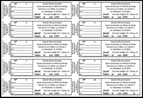 Trends Ideas Plantilla Formato Para Boletos De Rifa En Word Ryan My
