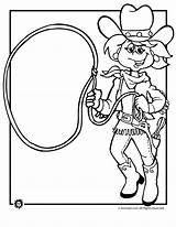 Coloring Cowgirl Pages Cowboy Horse Western Cowboys Printable Bible Theme Color Popular Getcolorings Would sketch template