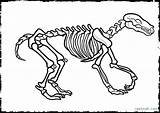 Dinosaur Coloring Skeleton Pages Bones Bone Getcolorings Getdrawings Drawing Color sketch template