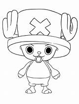 Chopper Piece Luffy Coloringonly Zoro sketch template