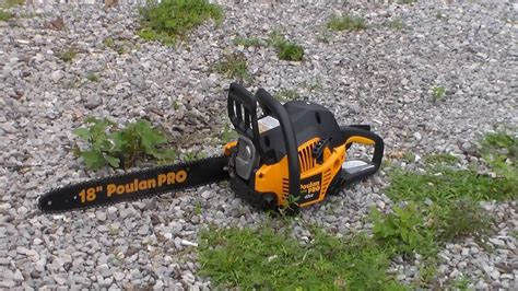 poulan pro ppa  cc chainsaw unboxing  startup youtube