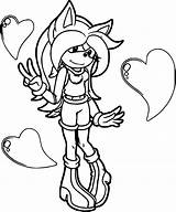 Coloring Amy Rose Zany Wecoloringpage sketch template