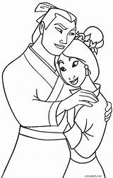 Mulan Coloring Shang Cool2bkids Malvorlagen Prinzessinnen Ausdrucken Kostenlos Ausmalen sketch template