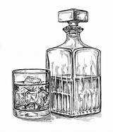 Whisky Bouteille Whiskey Bourbon Jack Daniels Laws Bartender Segui Spaziali Ringraziamo Wine Biro Dessiner Lapiz Mezcal Kaynak sketch template