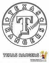 Coloring Pages Baseball Rangers Logo Mlb Texas Kids Cubs League Chicago Printable Major Teams Print Book Clipart Sheets Red Sox sketch template