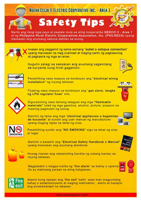 neeco ii area  safety tips