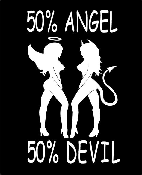 Sexy Mudflap Girls Vinyl Decal 50 Angel 50 Devil Car Truck Window