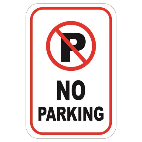parking sign printable