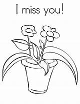 Miss Coloring Pages Will Colorings Pot Flower Getcolorings Getdrawings Color sketch template