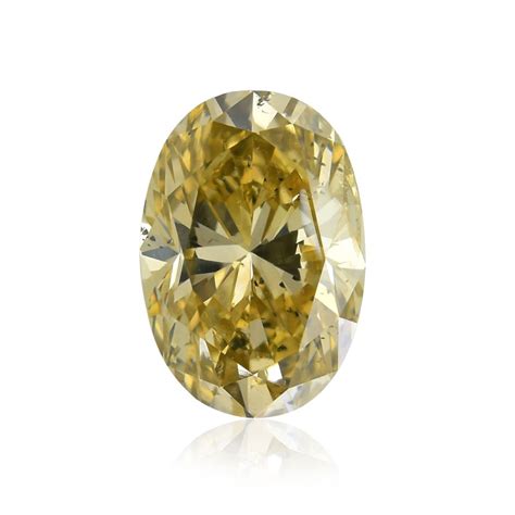 carat fancy brownish yellow diamond oval shape  clarity