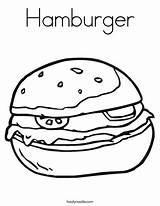 Hamburger Sandwich Coloring Worksheet Make Usa Pages Hamburgers Making Let Little People Print Lets Noodle Twisty Twistynoodle Outline Built California sketch template