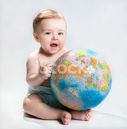 baby showing  planet earth stock photo royalty  freeimages