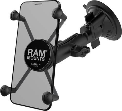 ram mounts universele telefoonhouder auto zuignap voorruitdashboard groot coolblue voor