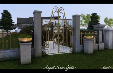 angel hair fence gate regal rock planter updated daern rock