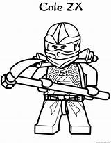 Cole Ninjago Zx sketch template