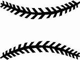 Baseball Clipart Clip Seams Seam Stitches Vector Cliparts Lines Stiches Border Decal Sticker Clipartmag Clipground Clipartbest Library Mix Bag sketch template