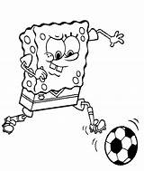 Coloring Spongebob Pages Soccer Football Bob Sponge Sheets Enjoy Going Then These sketch template